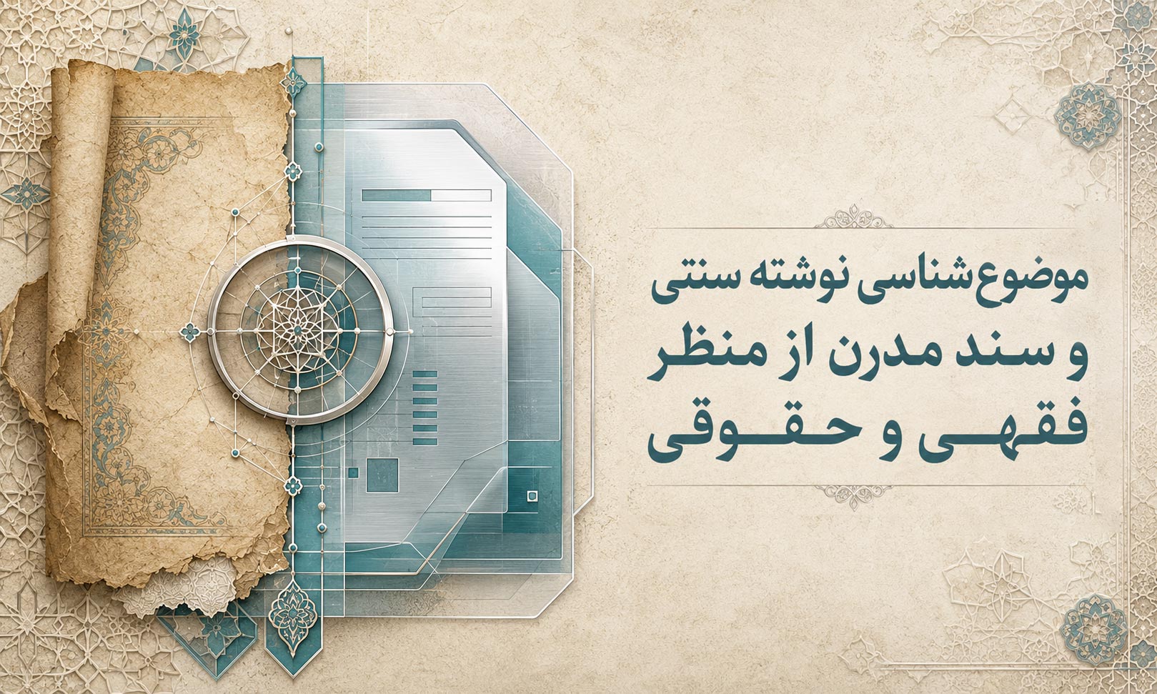 موضوع شناسی نوشته سنتی و سند مدرن از منظر فقهی و حقوقی