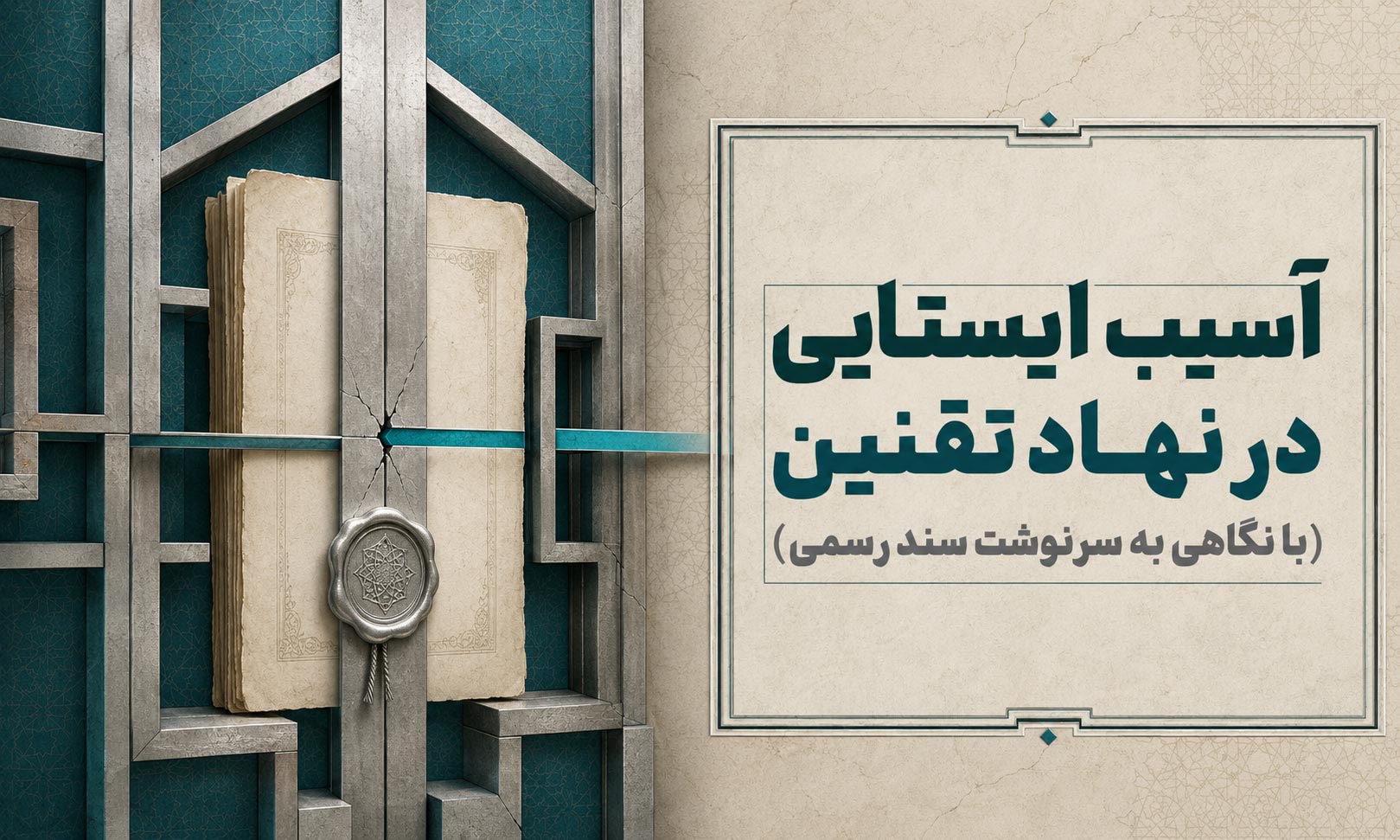 آسیب ایستایی در نهاد تقنین (با نگاهی به سرنوشت سند رسمی)